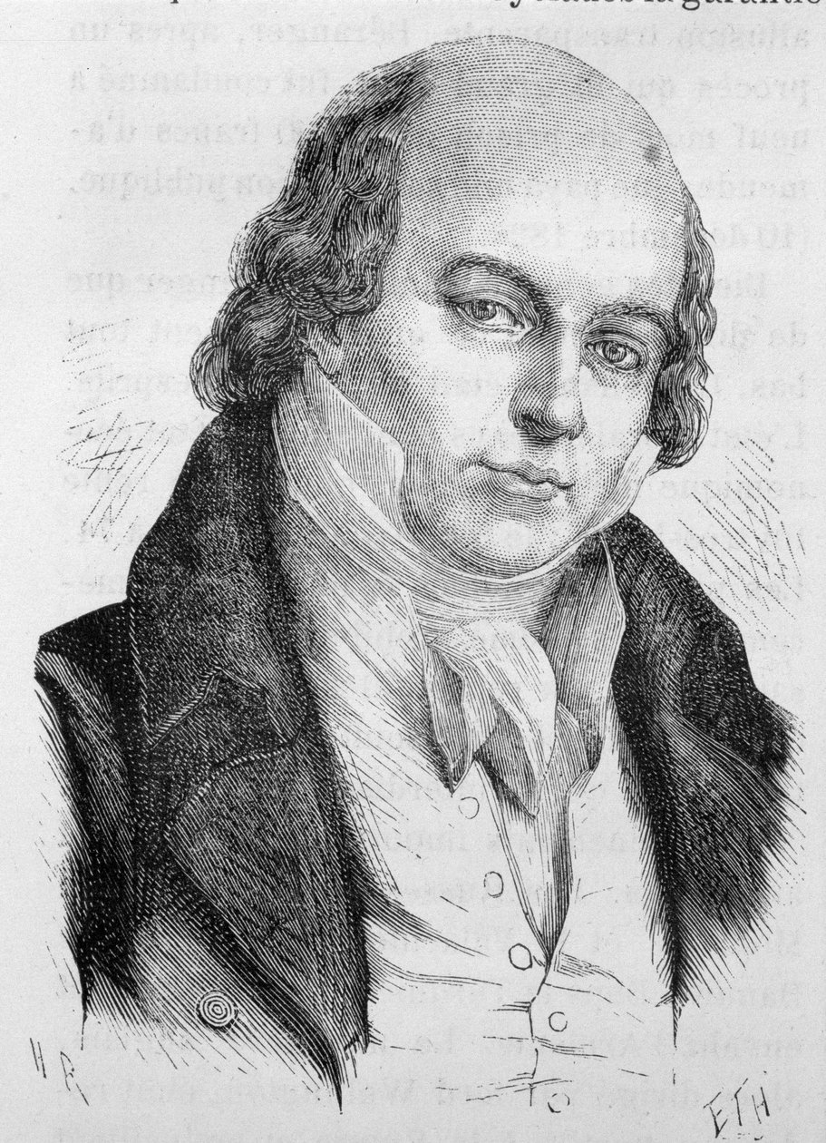 Portræt af Béranger, fransk digter og sangskriver (1780 - 1857) - i "" L