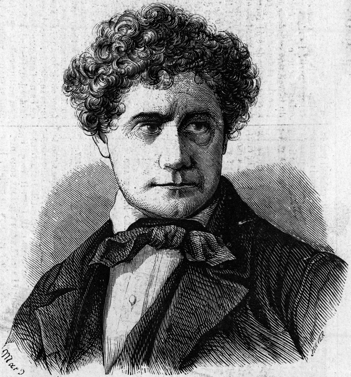 Portræt af Brigham Young (1801-1877), amerikansk politiker og leder af mormonerne. Indgravering i "" Le Monde Illustré"" nr. 39 af 9. januar af French School