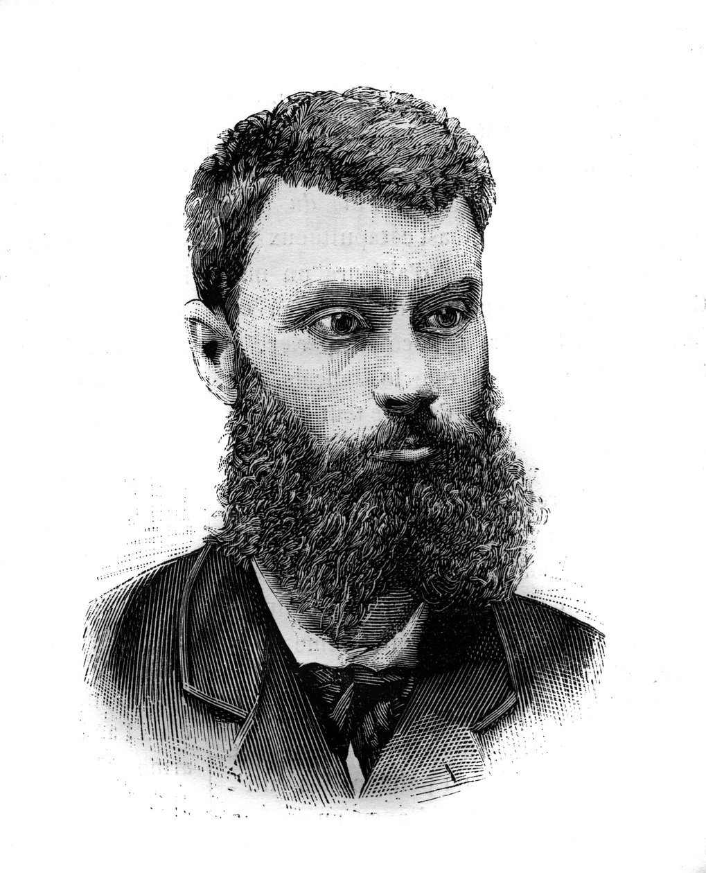 Portræt af Charles Camille Pelletan (1846-1915), fransk politiker, journalist og forfatter. Indgravering i ""The Illustrated World"", 2. januar af French School