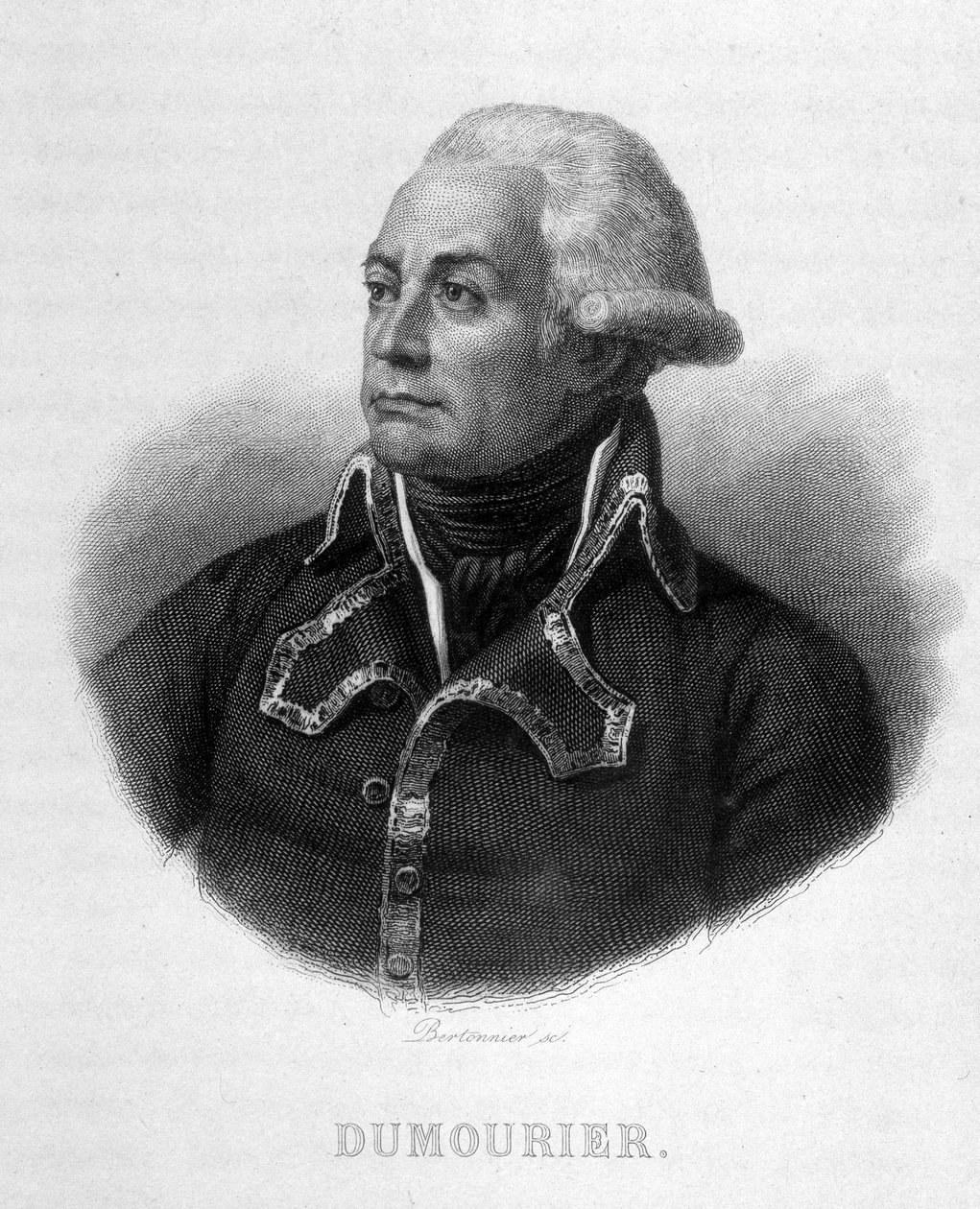 Portræt af Charles François Du Périer dit Dumouriez (1739 - 1823) fransk general - i den franske revolution af Thiers. 19. århundrede af French School