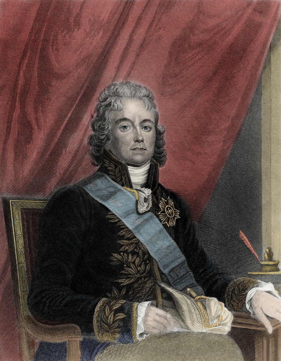 Portræt af Charles Maurice de Talleyrand Perigord (1754-1838), fransk politiker. af French School