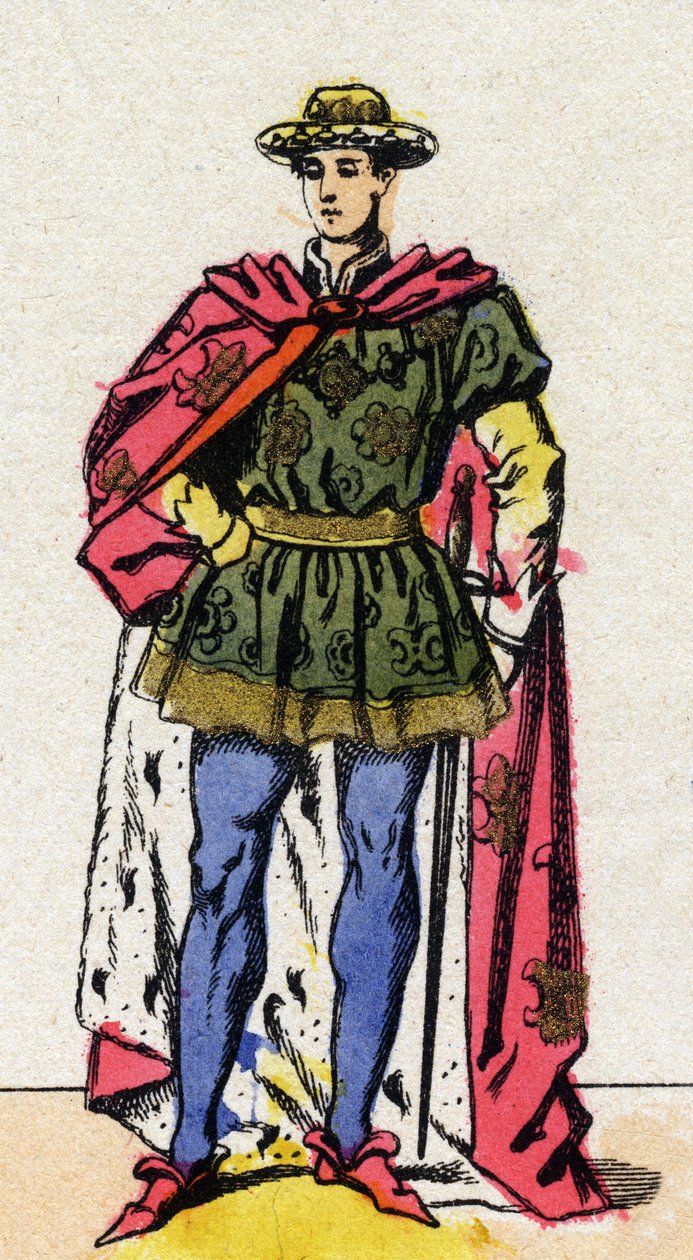 Portræt af Charles VII (1403-1461) konge af Frankrig. af French School