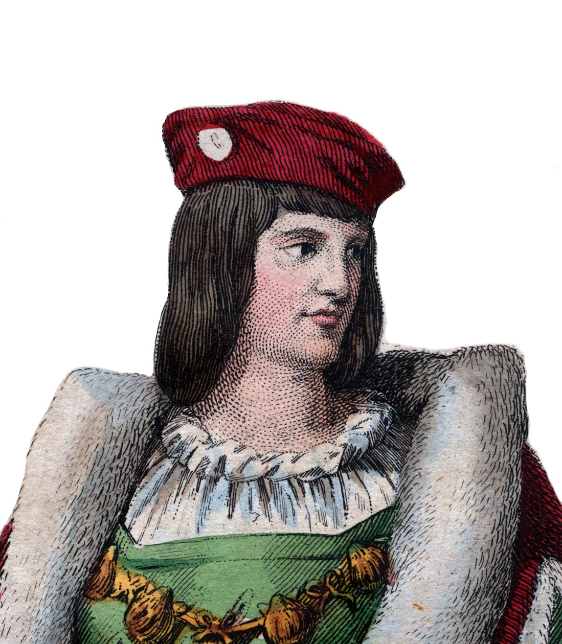 Portræt af Karl af Valois, hertug af Orleans (1394-1465), fransk digter og far til kong Ludvig XII af Frankrig. af French School
