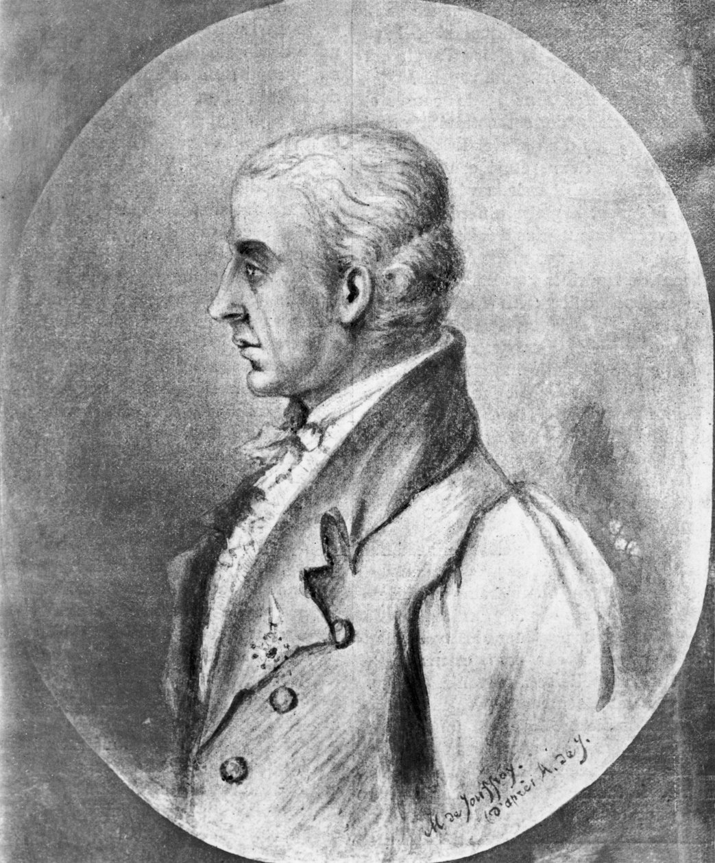 Portræt af Claude-Francois-Dorothee, Marquis de Jouffroy d
