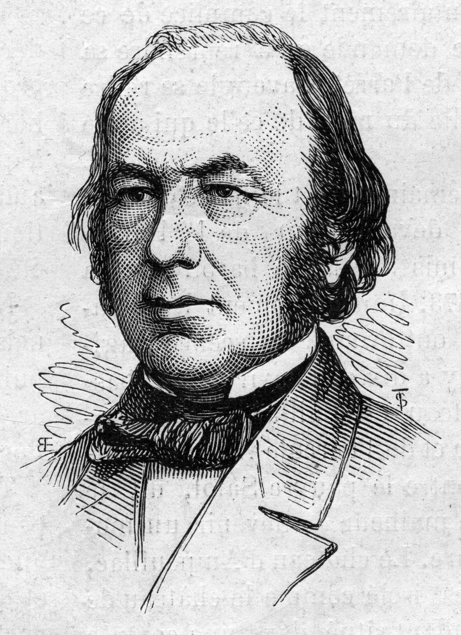 Portræt af Claude Bernard (1813-1878), fransk medicinsk fysiolog og akademiker. Indgravering i "" Le Monde Illustré"" nr. 883 af 14. marts 1874. af French School