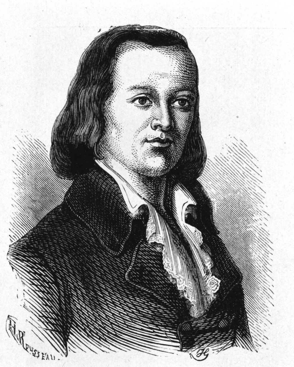 Portræt af Claude Chappe (1765 - 1807), fransk ingeniør, der lavede den første lufttelegraf - i "Album de la Science; berømte videnskabsmænd; Store opdagelser””” 1896. af French School