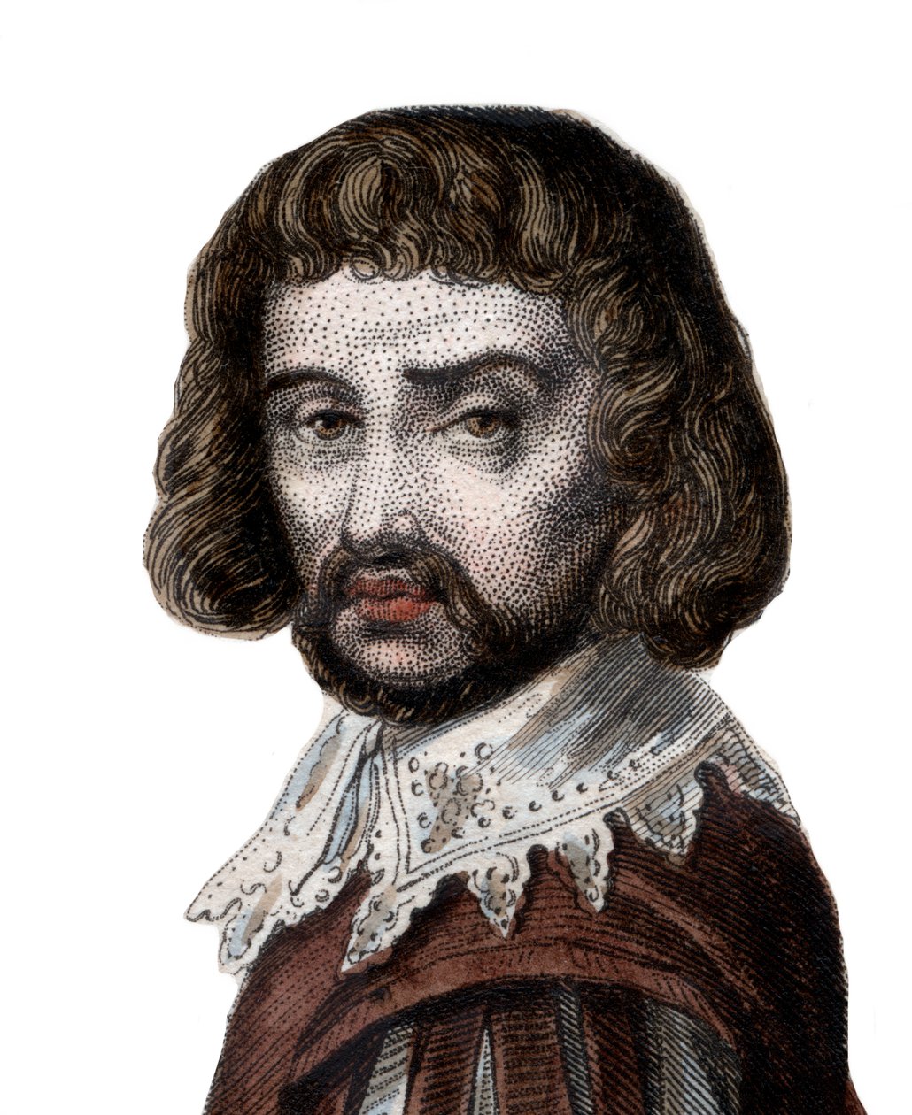 Portræt af Claude Gellee kaldet Le Lorrain (1600-1682), fransk maler. af French School