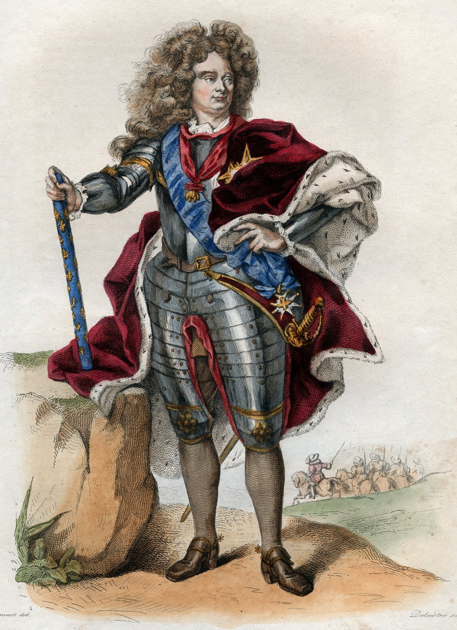 Portræt af Claude Louis Hector de Villars (1653-1734), marskal af Frankrig, prins af Martigues, markis derefter Duc de Villars, Vicomte de Melun. af French School