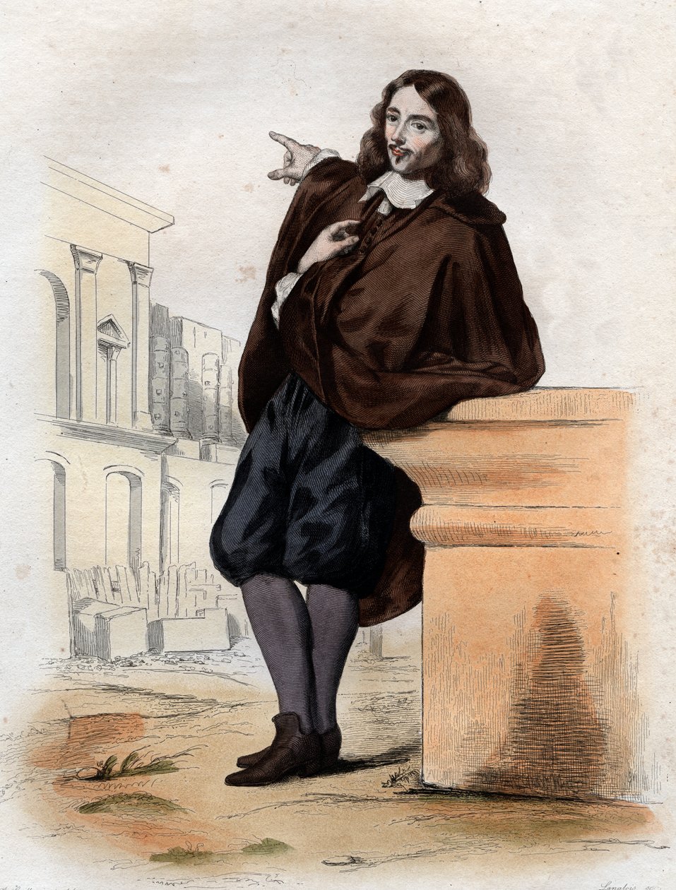 Portræt af Claude Perrault (1613-1688), fransk arkitekt, læge og anatom. af French School