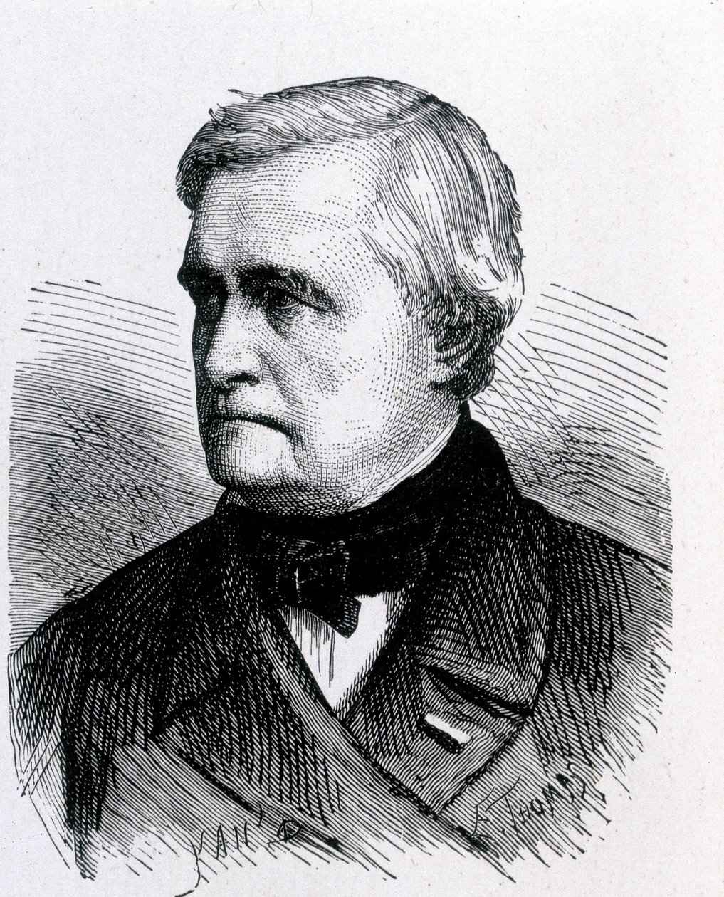 Portræt af Claude Pouillet, fransk fysiker (1790 - 1868) - i "" Album de la Science; berømte videnskabsmænd; Grandes opdagelser””” 1896. af French School