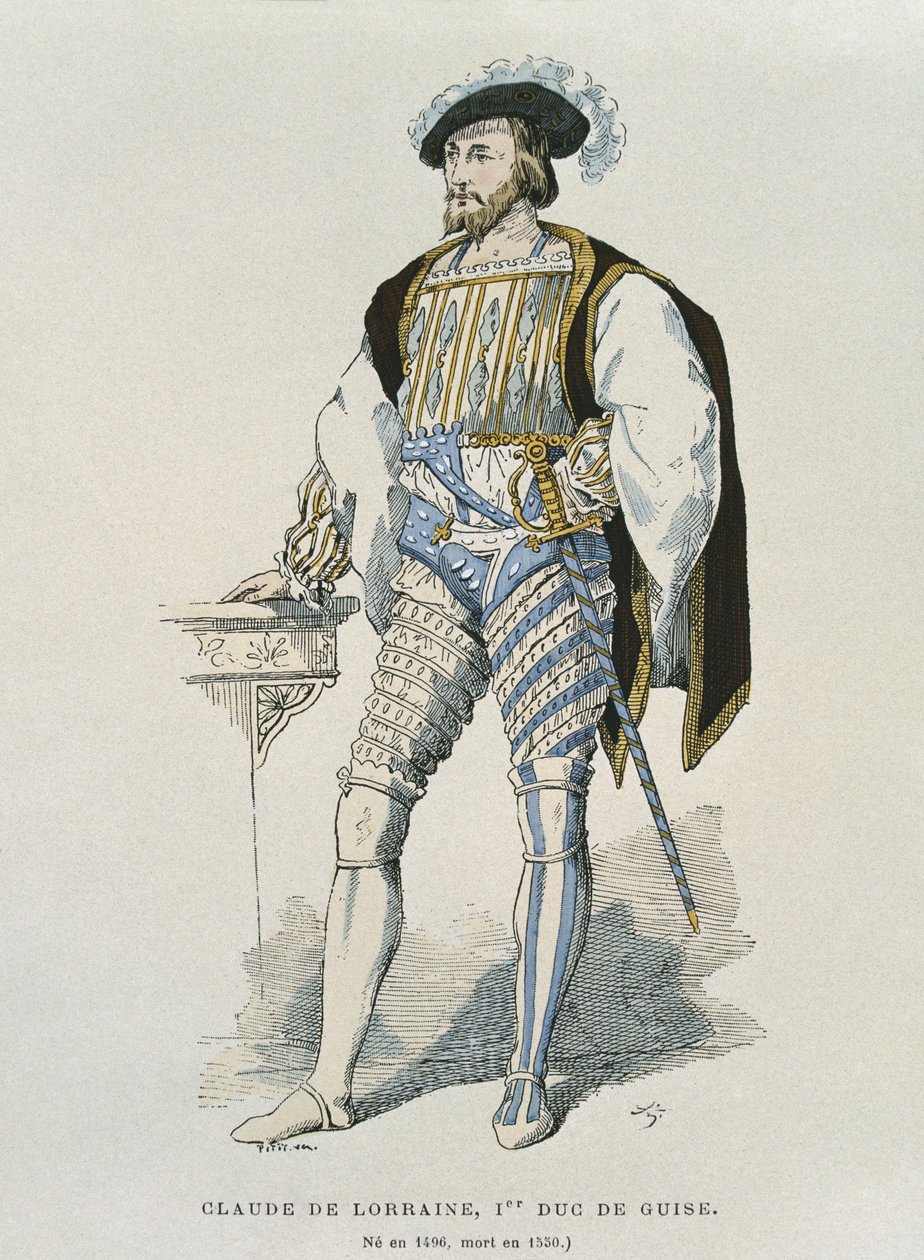Portræt af Claude de Lorraine (1496-1550) hertug af Guise af French School