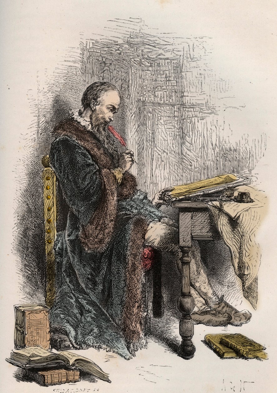 Portrait of Clement des Marets dit Marotdani af French School