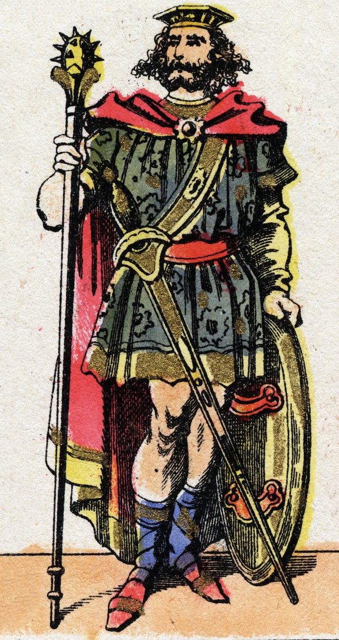 Portræt af Clotaire (Clothaire) I, frankernes konge fra 511 til 561). af French School