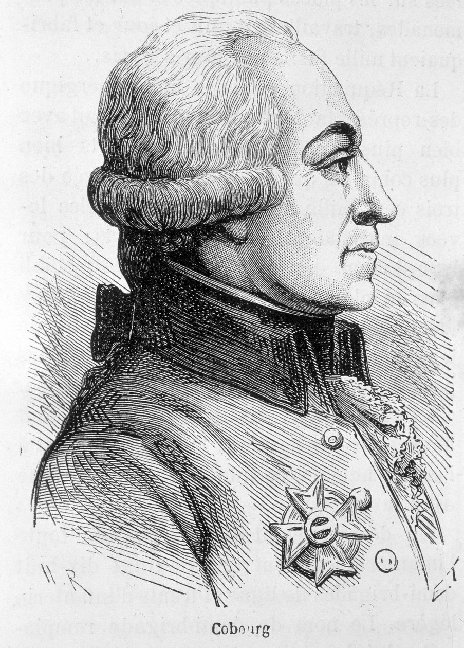 Portræt af Cobourg, general for den østrigske hær - i "" L