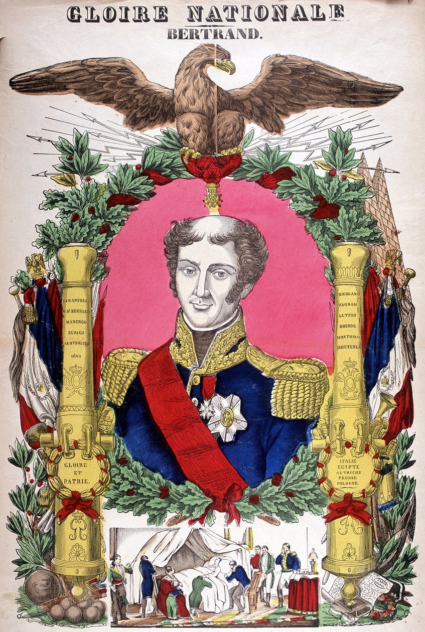 Portræt af grev Bertrand (1773 - 1844), fransk general. Billede af Epinal af French School