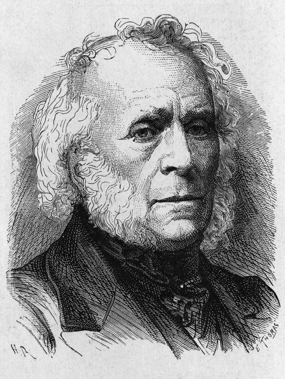 Portræt af David Brewster (1781 - 1868) - i "" Album of Science; Illustrøse Lærde; Store opdagelser””” 1896. af French School