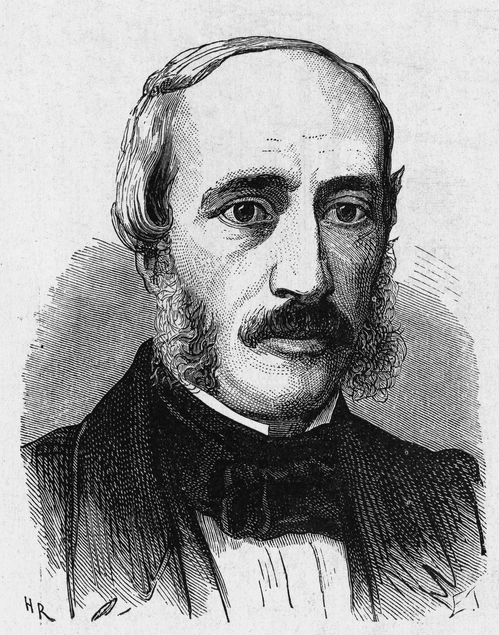 Portræt af Edmond Becquerel (1820 - 1891), fransk fysiker - i "Album de la Science; berømte videnskabsmænd; Grandes opdagelser””” 1896. af French School