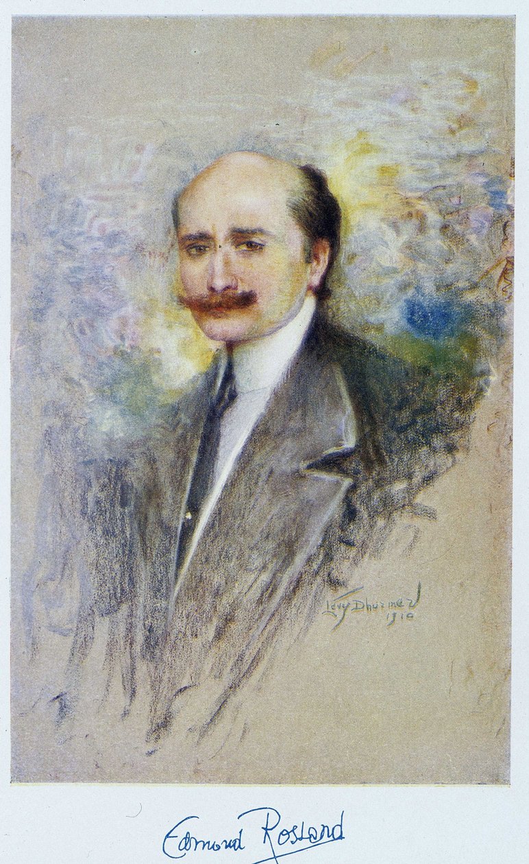 Portræt af Edmond Rostand i 1910 af French School