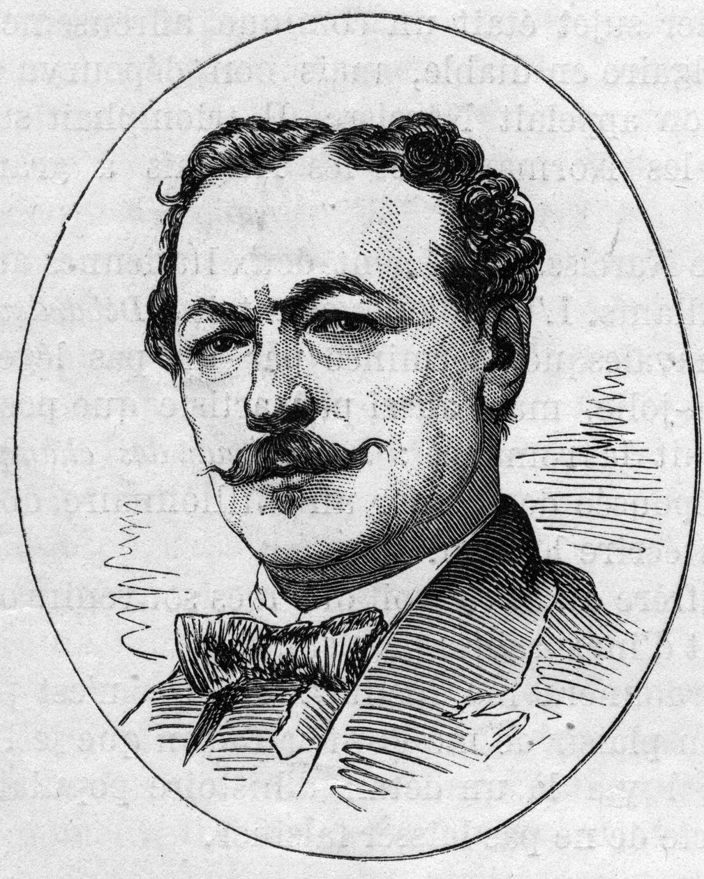 Portræt af Edouard Louis Dubufe (1820-1883), fransk maler. Indgravering i "" Le Monde Illustré"" nr. 890 af 2. maj 1874. af French School