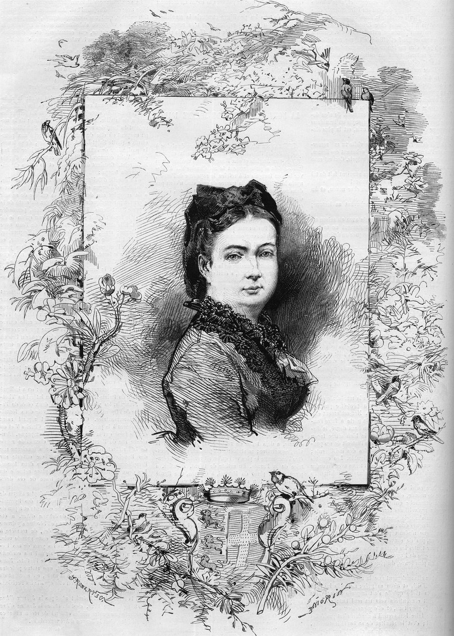 Portræt af Elisabeth af Mac Mahon (nee Elisabeth de La Croix de Castries af French School