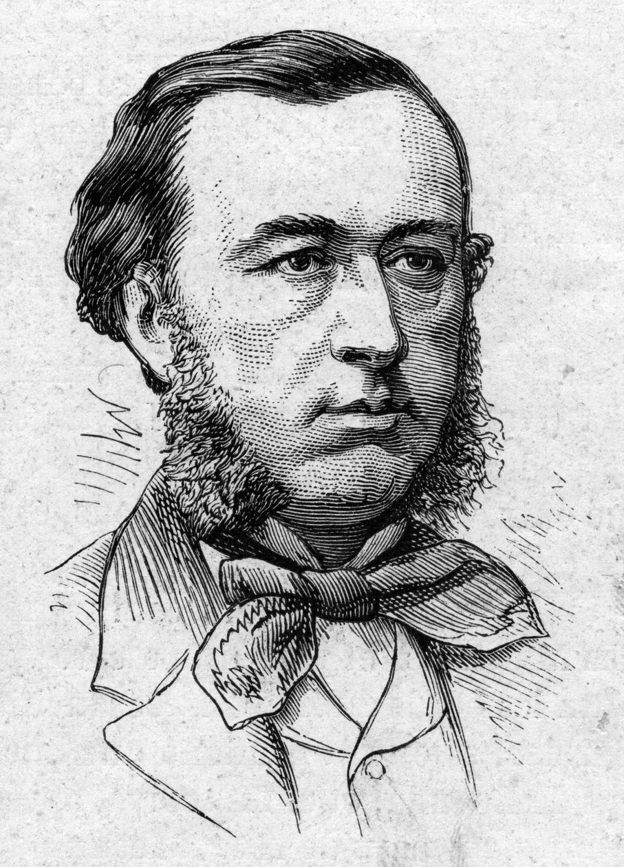 Portræt af Elme Marie Caro (1826-1887), fransk filosof. Indgravering i "" Le Monde Illustré"" nr. 883 af 14. marts 1874. af French School