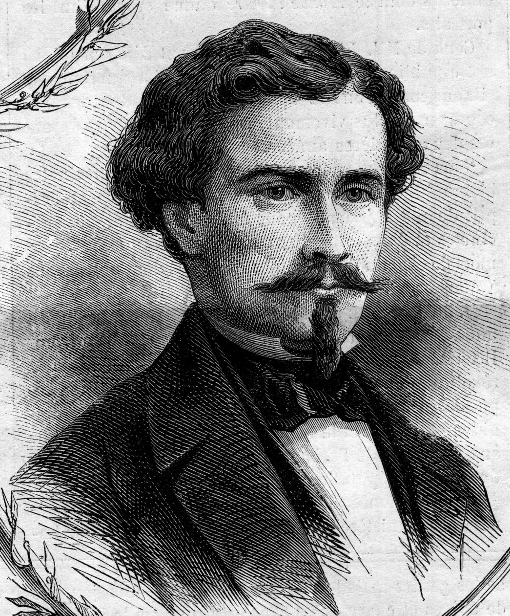 Portræt af Emile Keller (1828-1909), fransk politiker. Indgravering i "" Le Monde Illustré"" nr. 262 af 19. april 1862. af French School