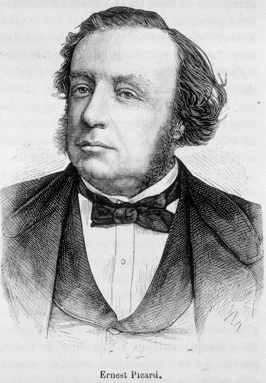 Portræt af Ernest Picard, fransk politiker (1821-1877) af French School