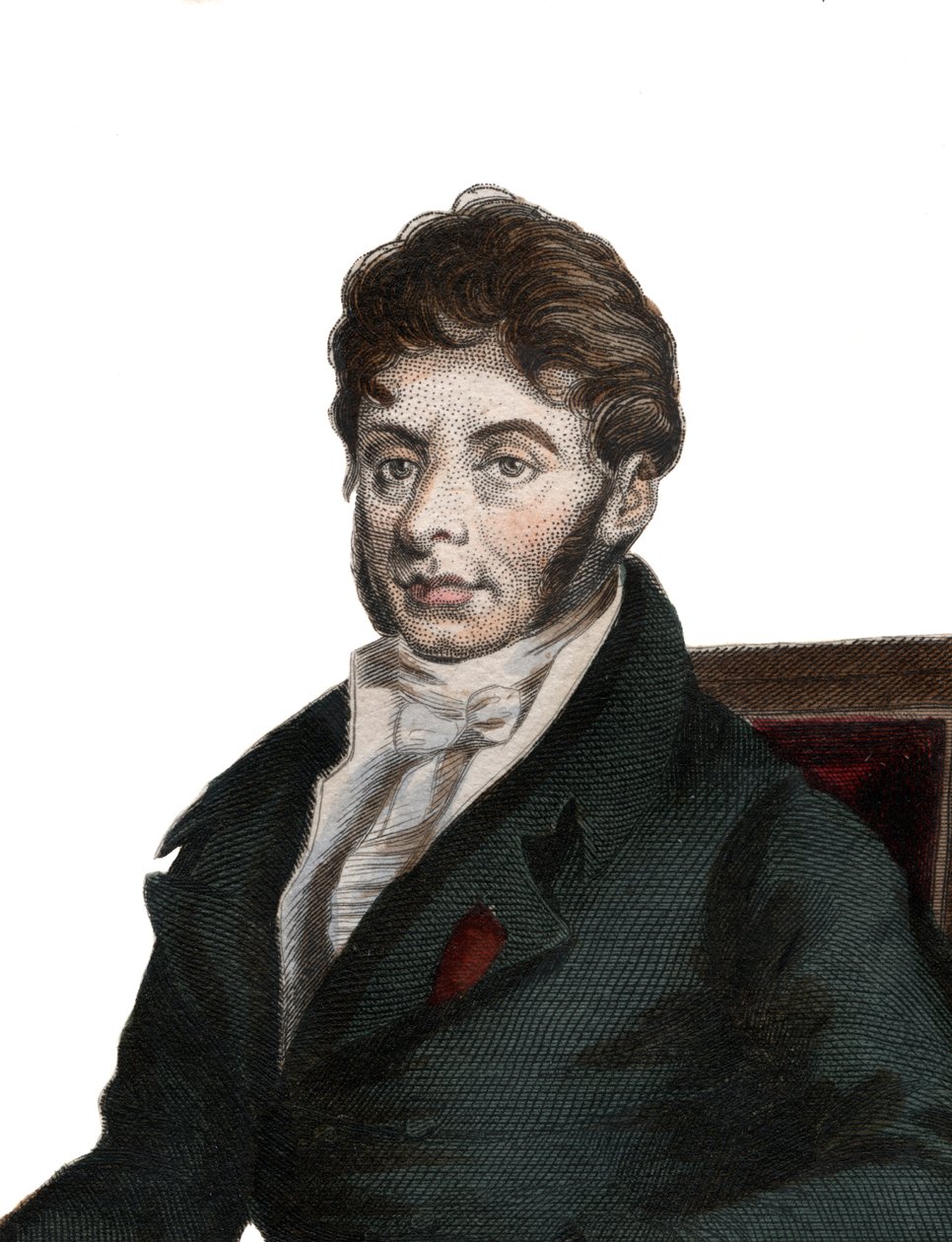 Portræt af Etienne Nicolas Mehul (1763-1817), fransk komponist. af French School