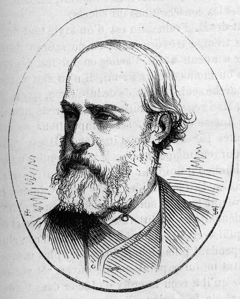 Portræt af Eugene Viollet le Duc (Viollet-le-Duc af French School