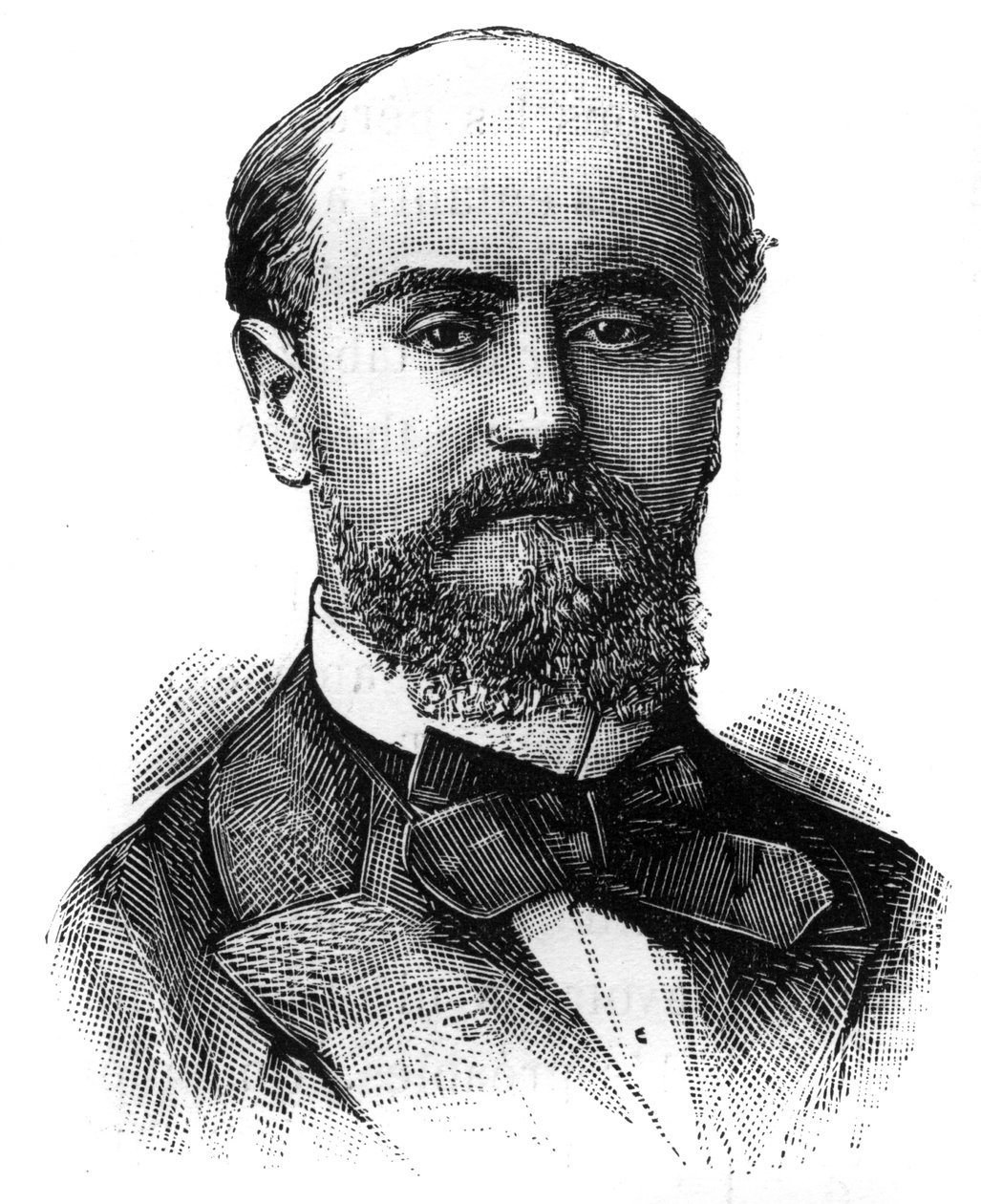 Portræt af Felix Granet (1849-1936), fransk politiker. Indgravering i ""The Illustrated World"", 16. januar af French School