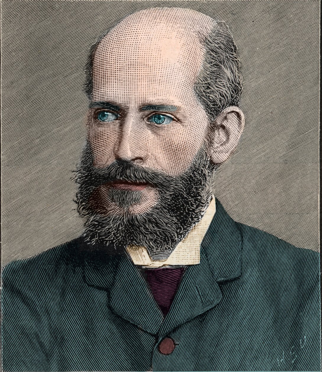 Portræt af Ferdinand James Anselm Freiherr von Rothschild (1839-1898), engelsk kunstsamler. 1898 af French School