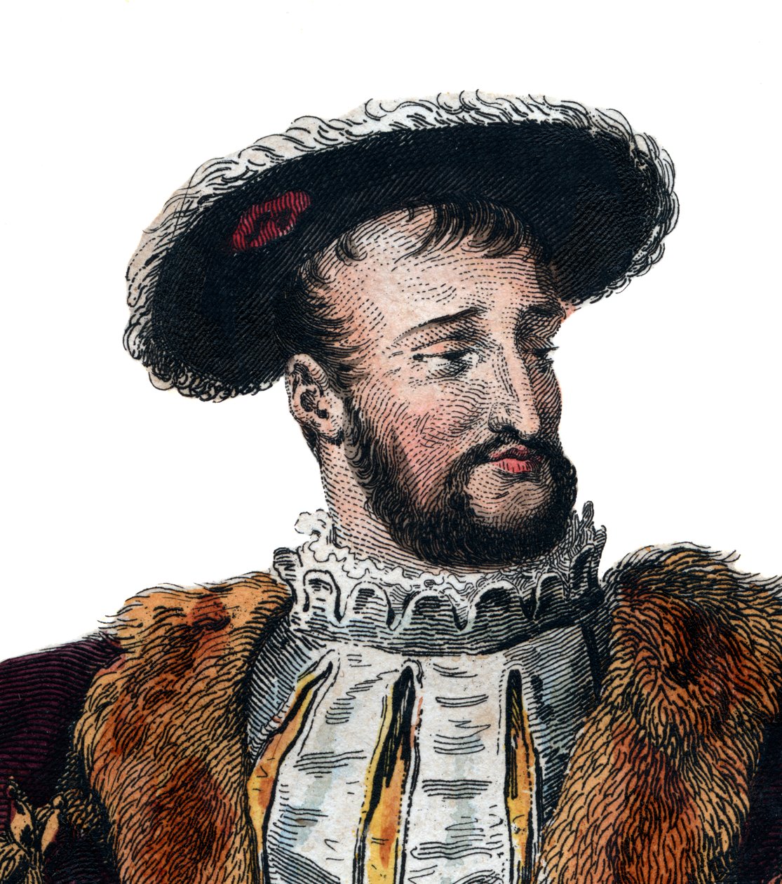 Portræt af Frans I af Frankrig (1494-1537), konge af Frankrig. af French School