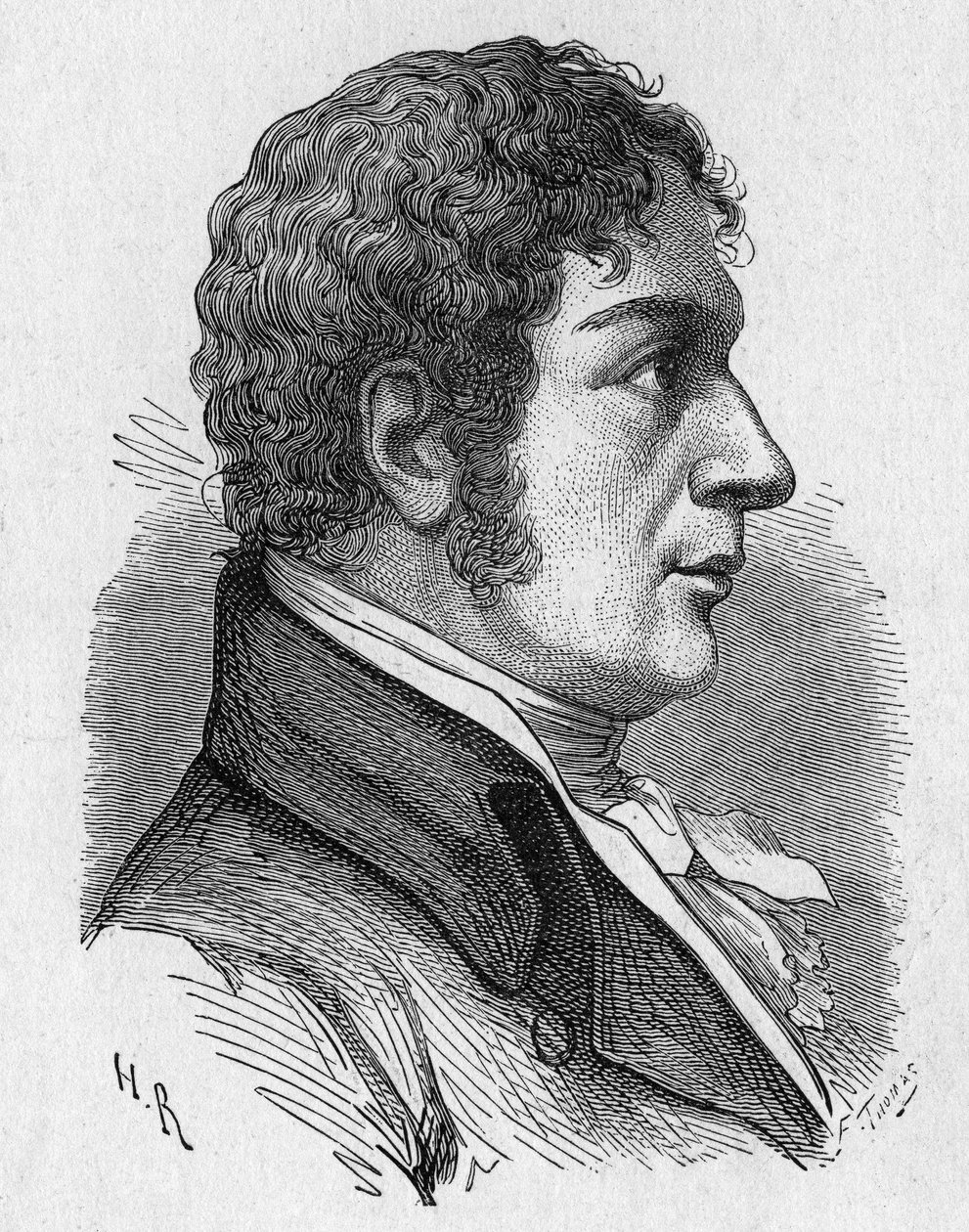 Portræt af Francois (Francesco) Zambeccari (1756-1812), fransk aeronaute - i "" Album of Science; berømte lærde; Grandes opdagelser””” 1896. af French School