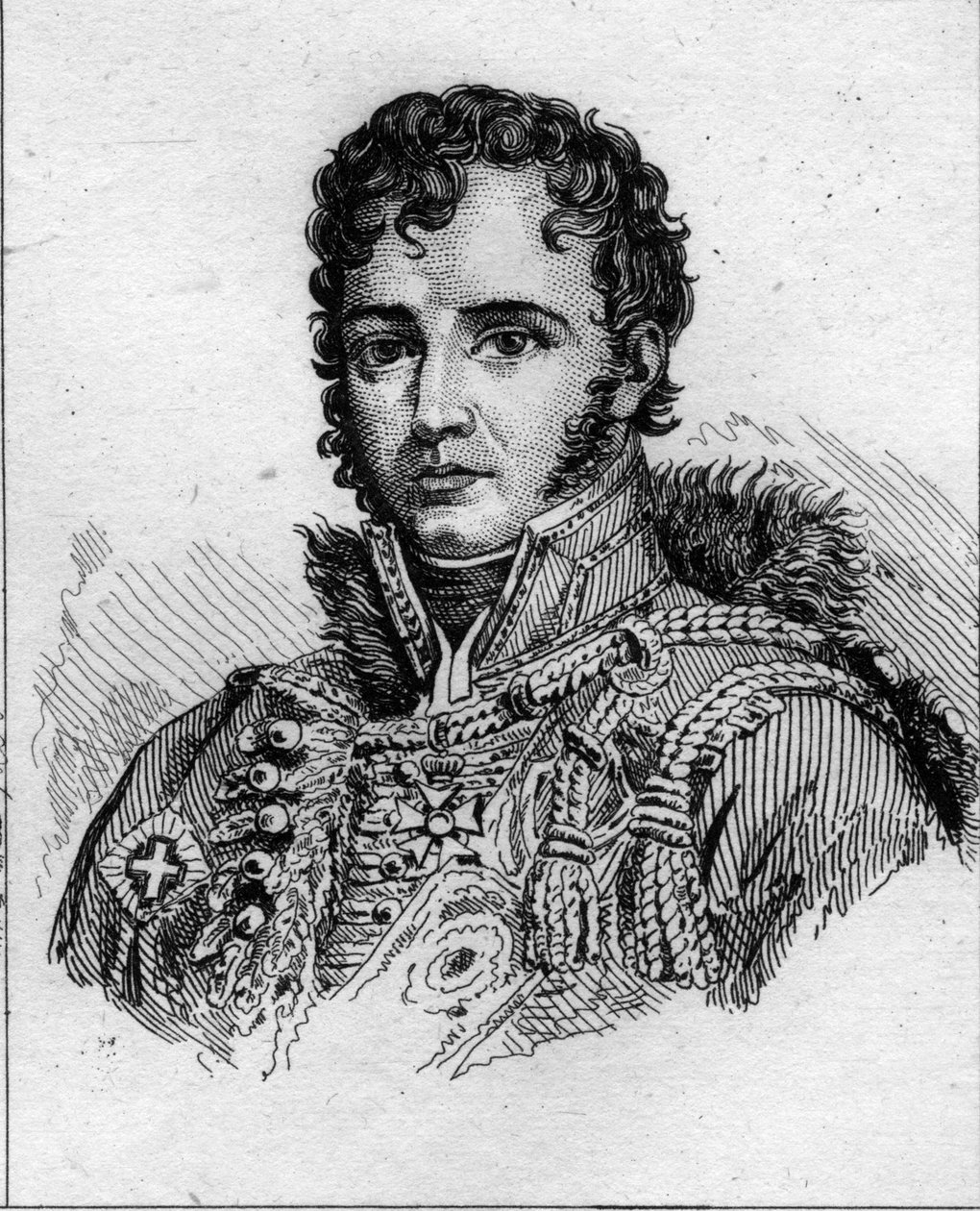 Portræt af Francois Antoine Charles Lallemand af French School