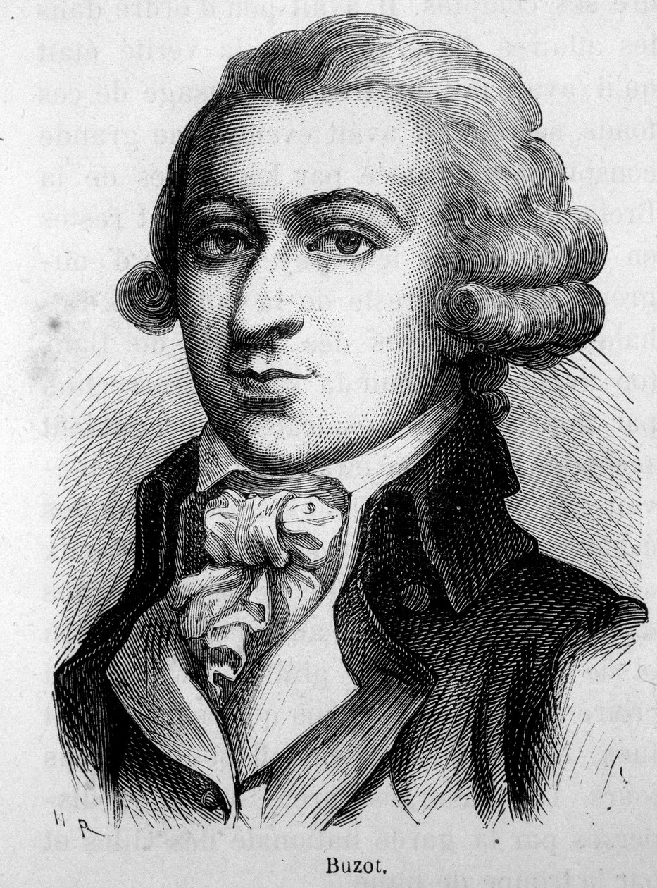 Portræt af Francois Buzot (1760 - 1794), politiker - i "" The History of France"" af Henri Martin af French School