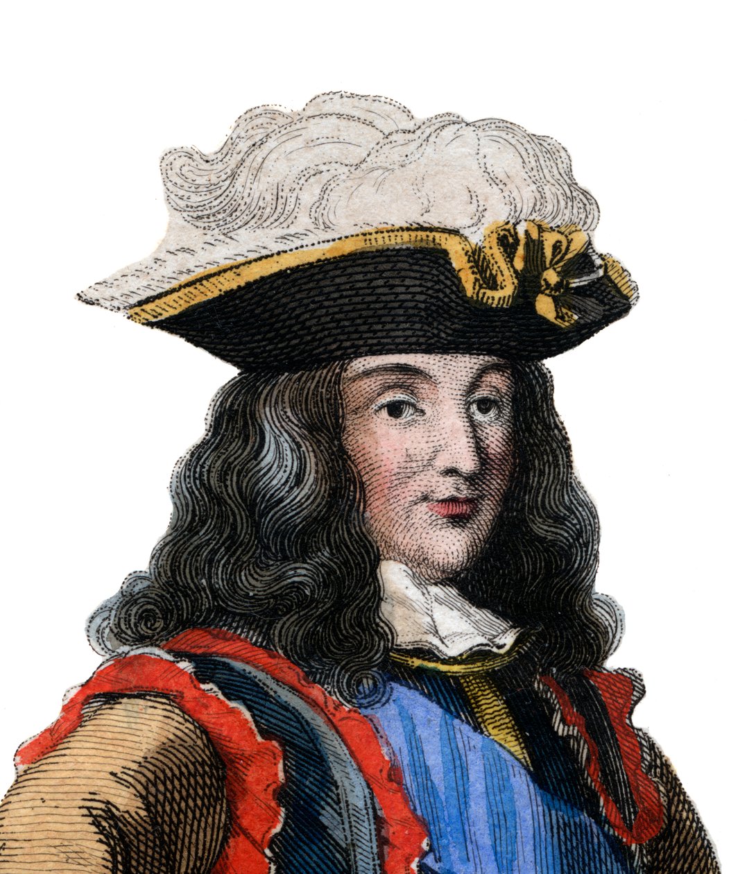 Portræt af Francois Henri de Montmorency Bouteville, kaldet Marechal de Luxembourg, (1628-1695), fransk general, marskal i Frankrig. af French School