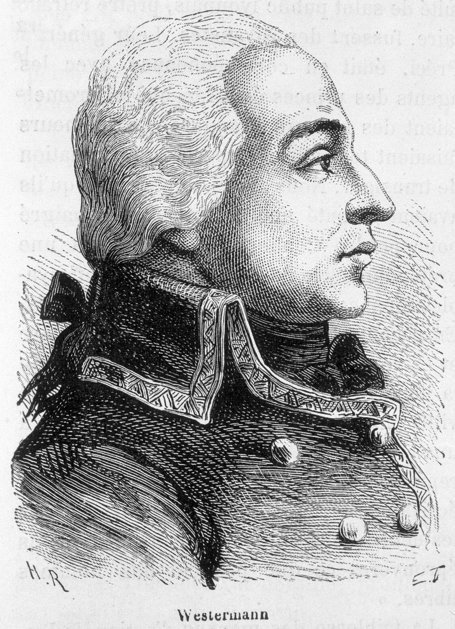 Portræt af Francois Joseph Westermann, fransk general (1751-1794) - i "" L