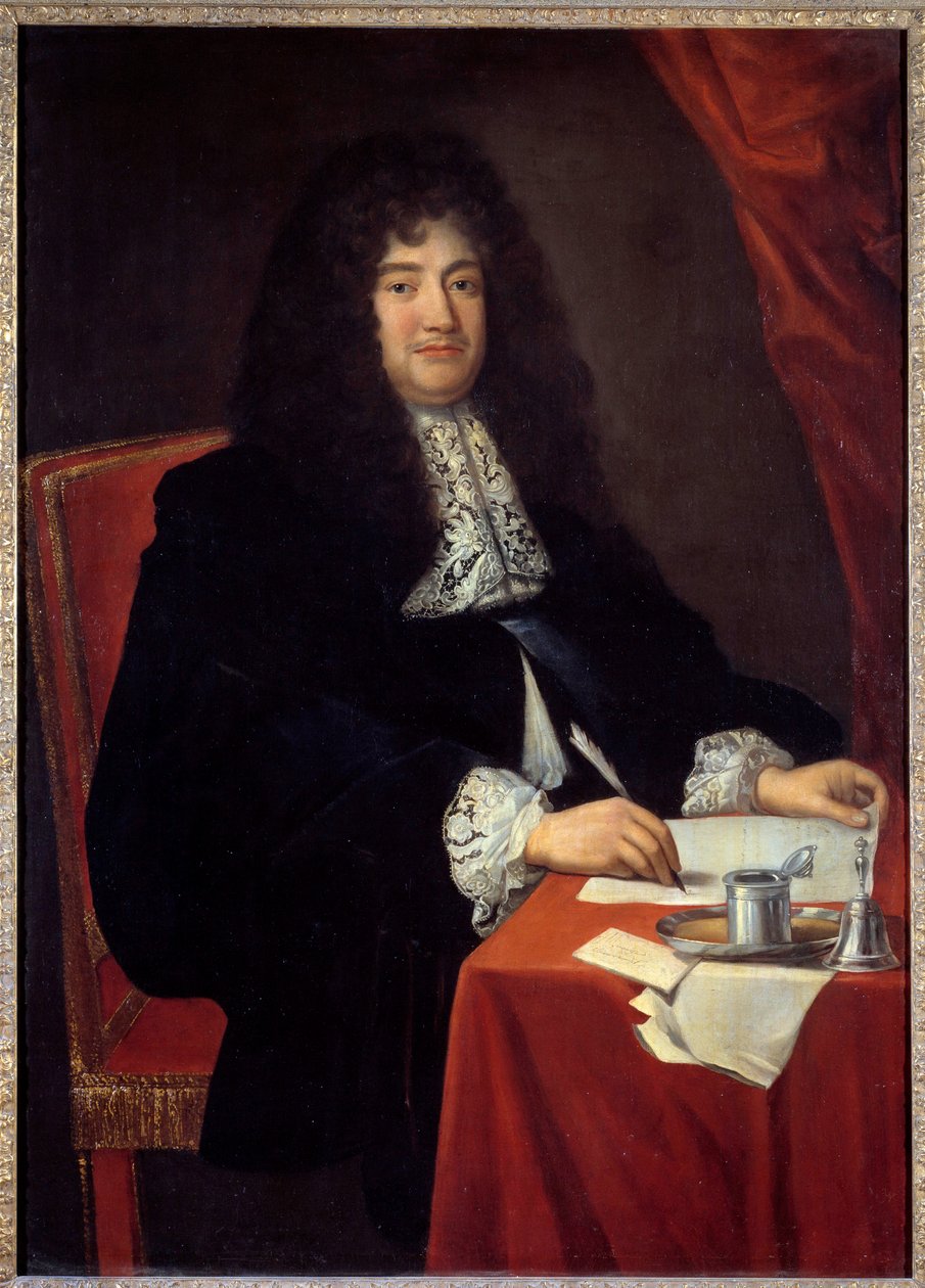 Portræt af Francois Michel Le Tellier, Marquis de Louvois (1639 - 1691), fransk politiker. Anonymt maleri fra det 17. århundrede. Museet i Versailles. af French School