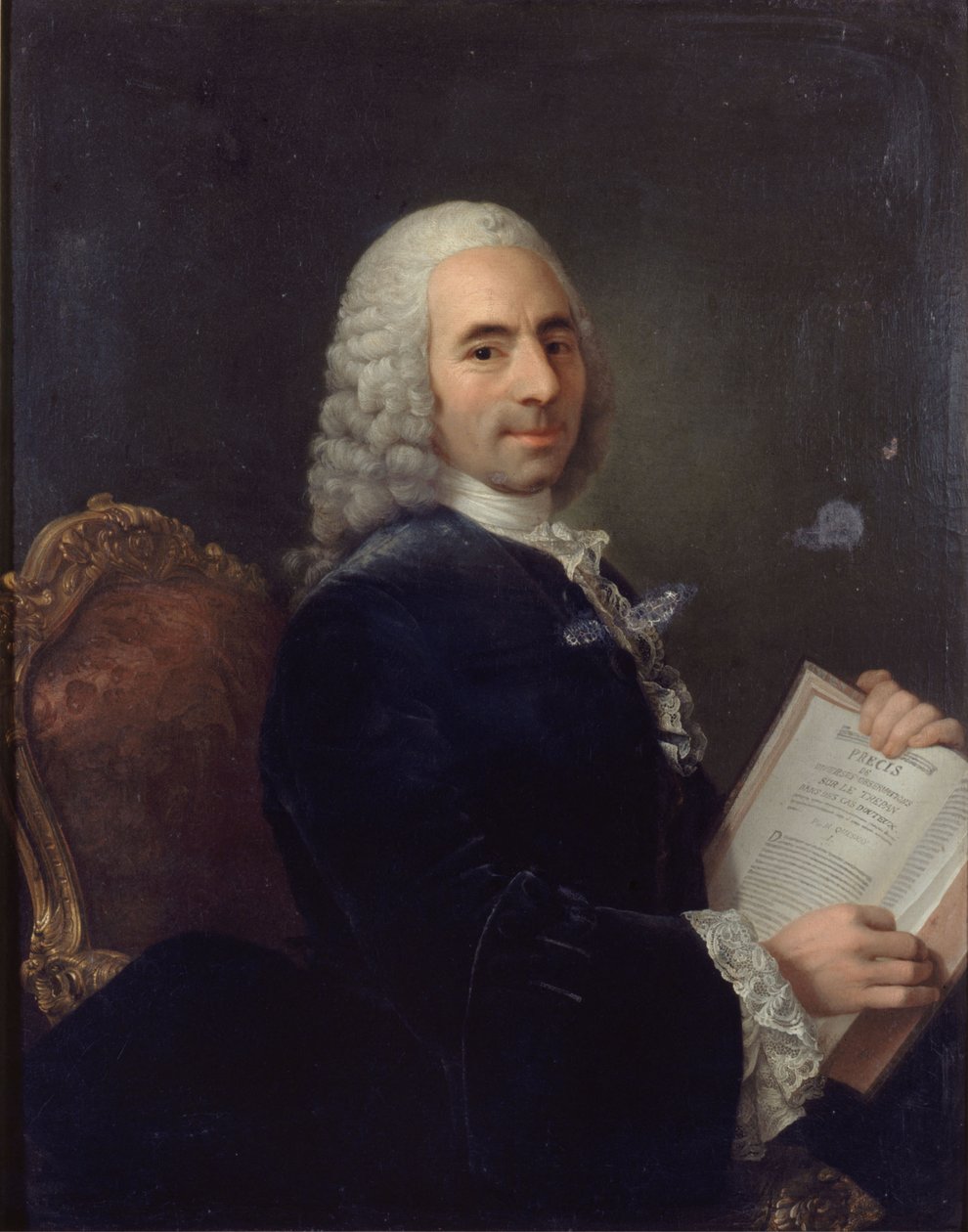 Portræt af Francois Quesnay (1694-1774), Louis XV