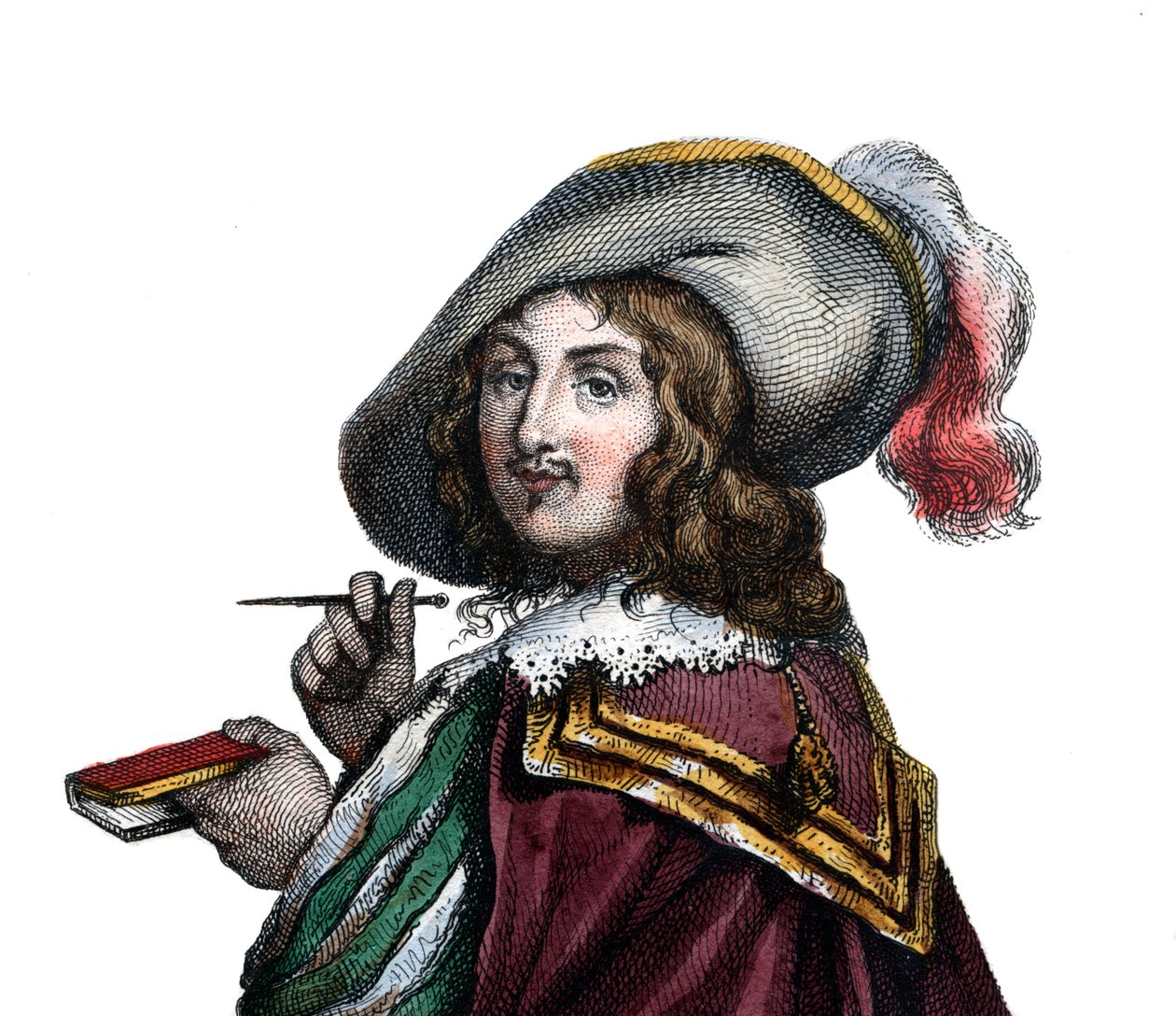 Portræt af Francois VI, hertug af La Rochefoucauld, prins af Marcillac (1613-1680), fransk forfatter. af French School