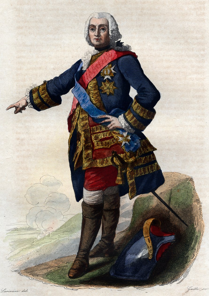 Portræt af Francois de Chevert (1695-1769), fransk general. af French School