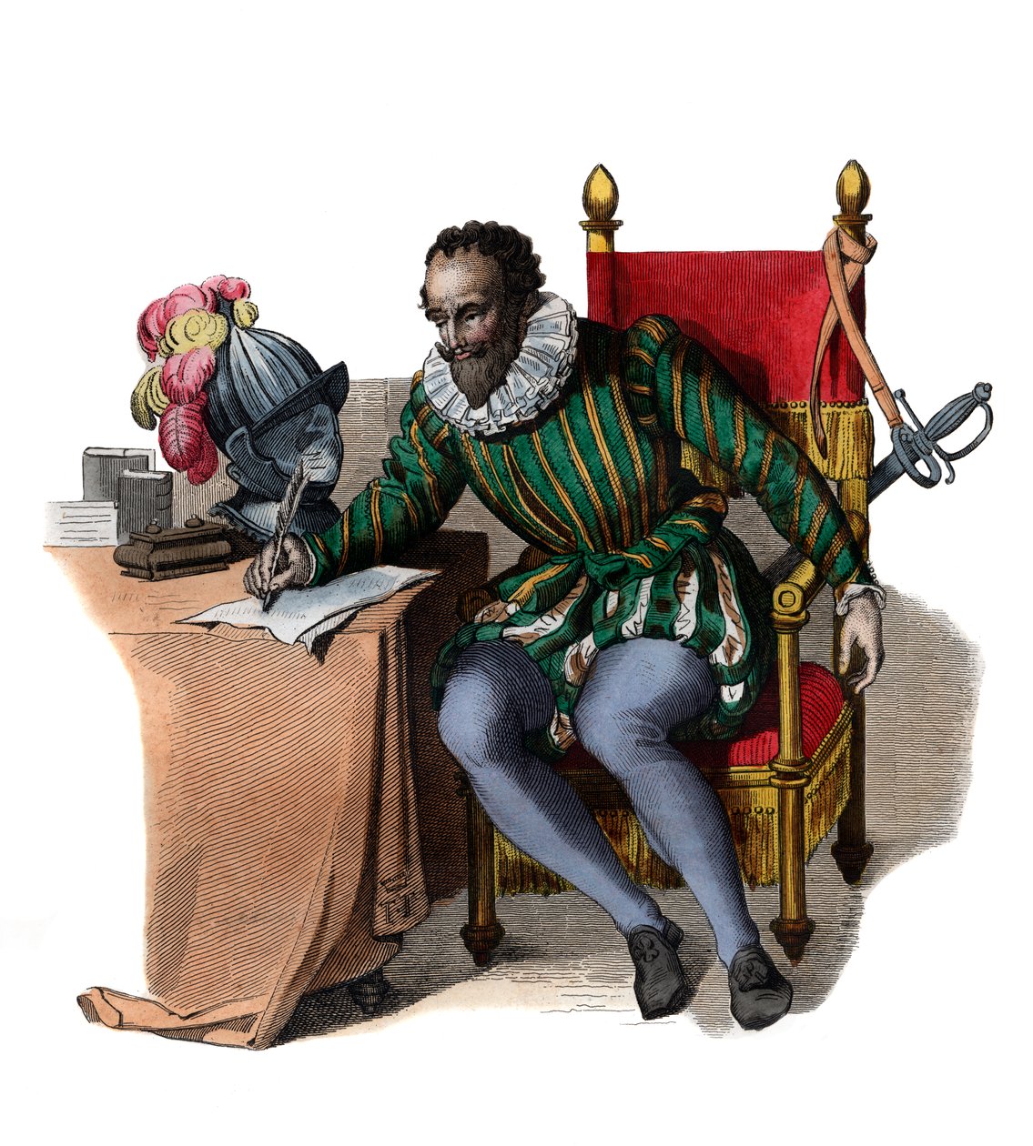 Portræt af Francois de Malherbe (1555-1628), fransk digter, kritiker og oversætter. af French School