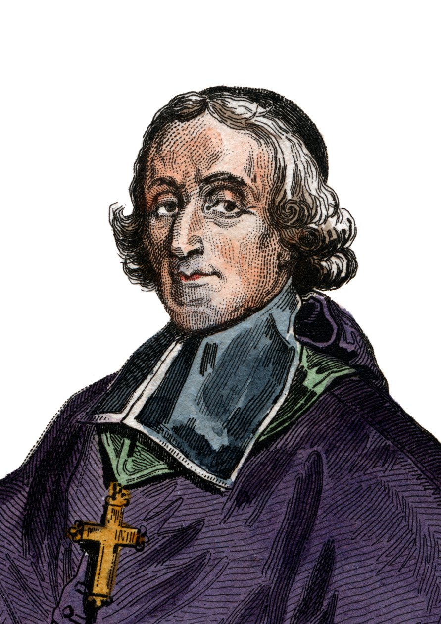 Portræt af Francois de Pons de Salignac de La Mothe Fenelon (1651-1715), fransk ærkebiskop, teolog, digter og forfatter. af French School