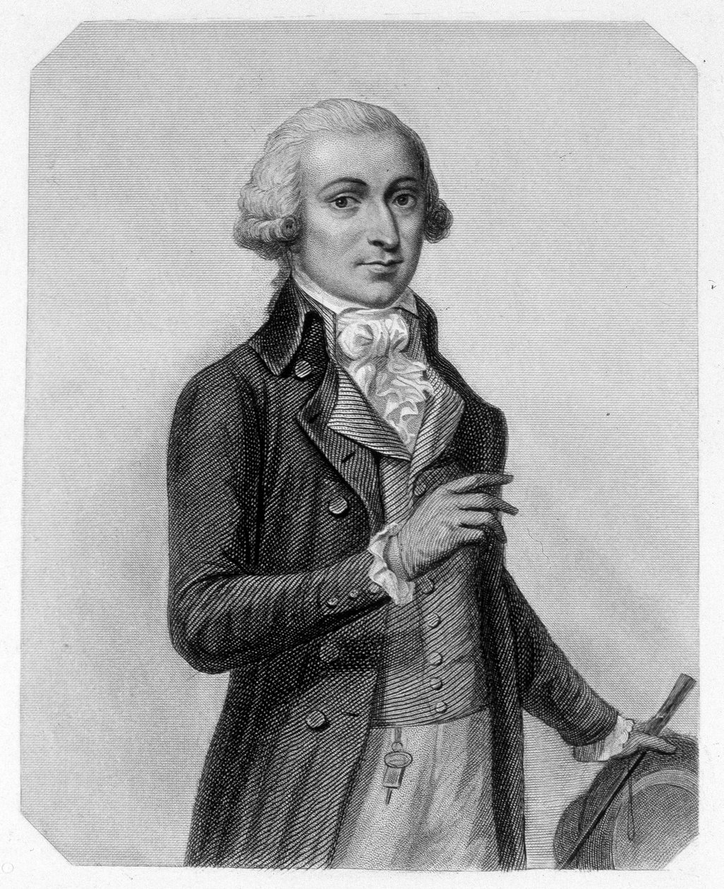Portræt af Francois Buzot, fransk politiker (1760-1794). I "The history of the Girondins"" af Lamartine af French School
