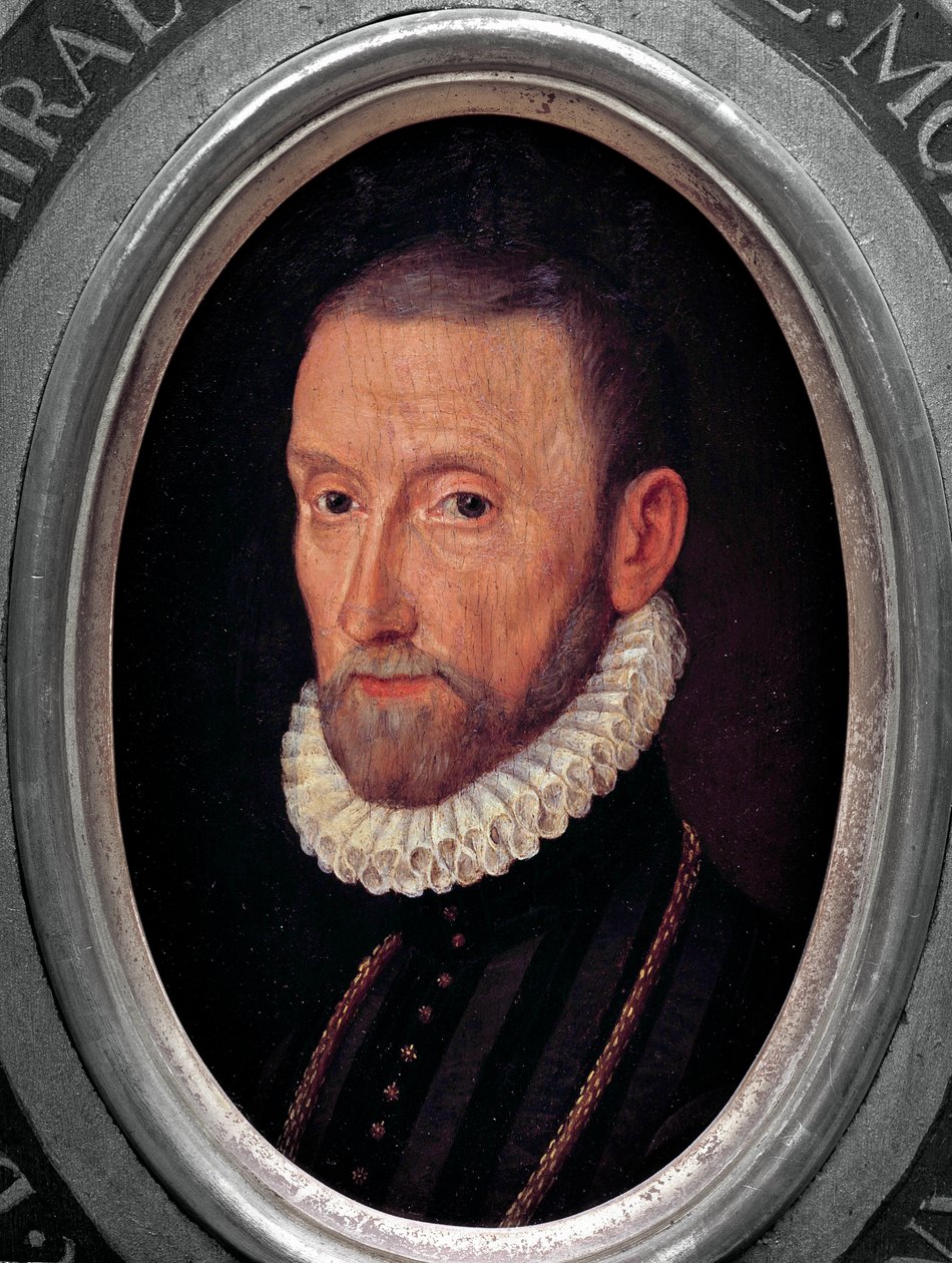 Portræt af Gaspard de Coligny, admiral af Frankrig (1519-1572) Maleri af den franske skole af French School