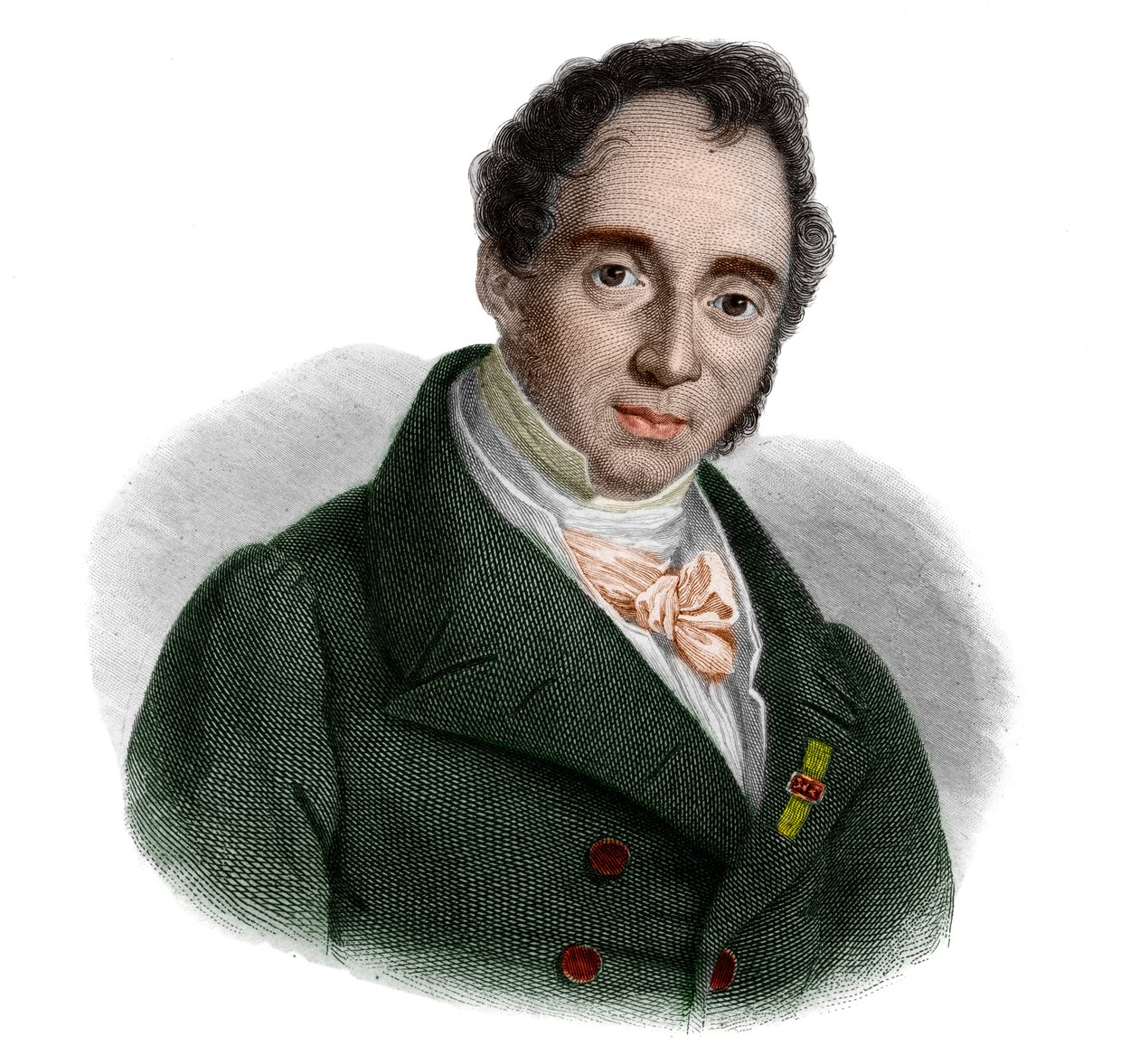 Portræt af Gaudenzio de Pagave (1776-1833) italiensk statsmand. af French School