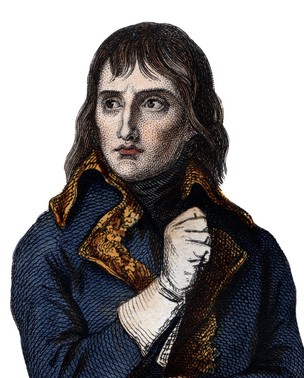Portræt af general Bonaparte (Napoleon Bonaparte) (1768-1821). af French School