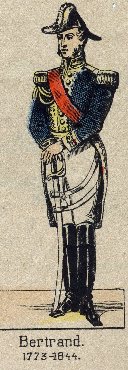 Portræt af general Henri-Gatien Bertrand (1773-1844), greve af imperiet. Billede af Epinal fra slutningen af det 19. århundrede. af French School