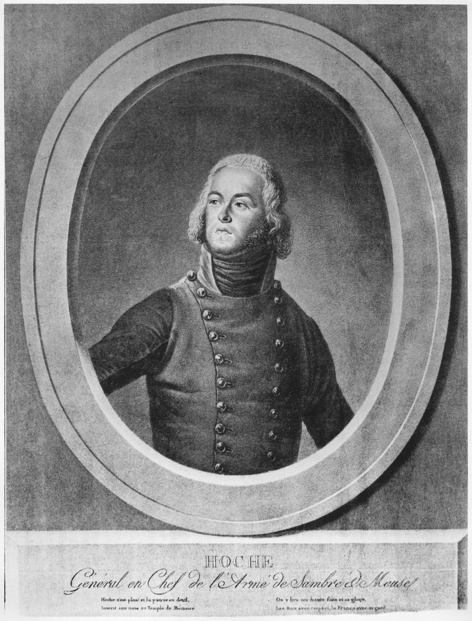 Portræt af general Louis Lazare Hoche af French School
