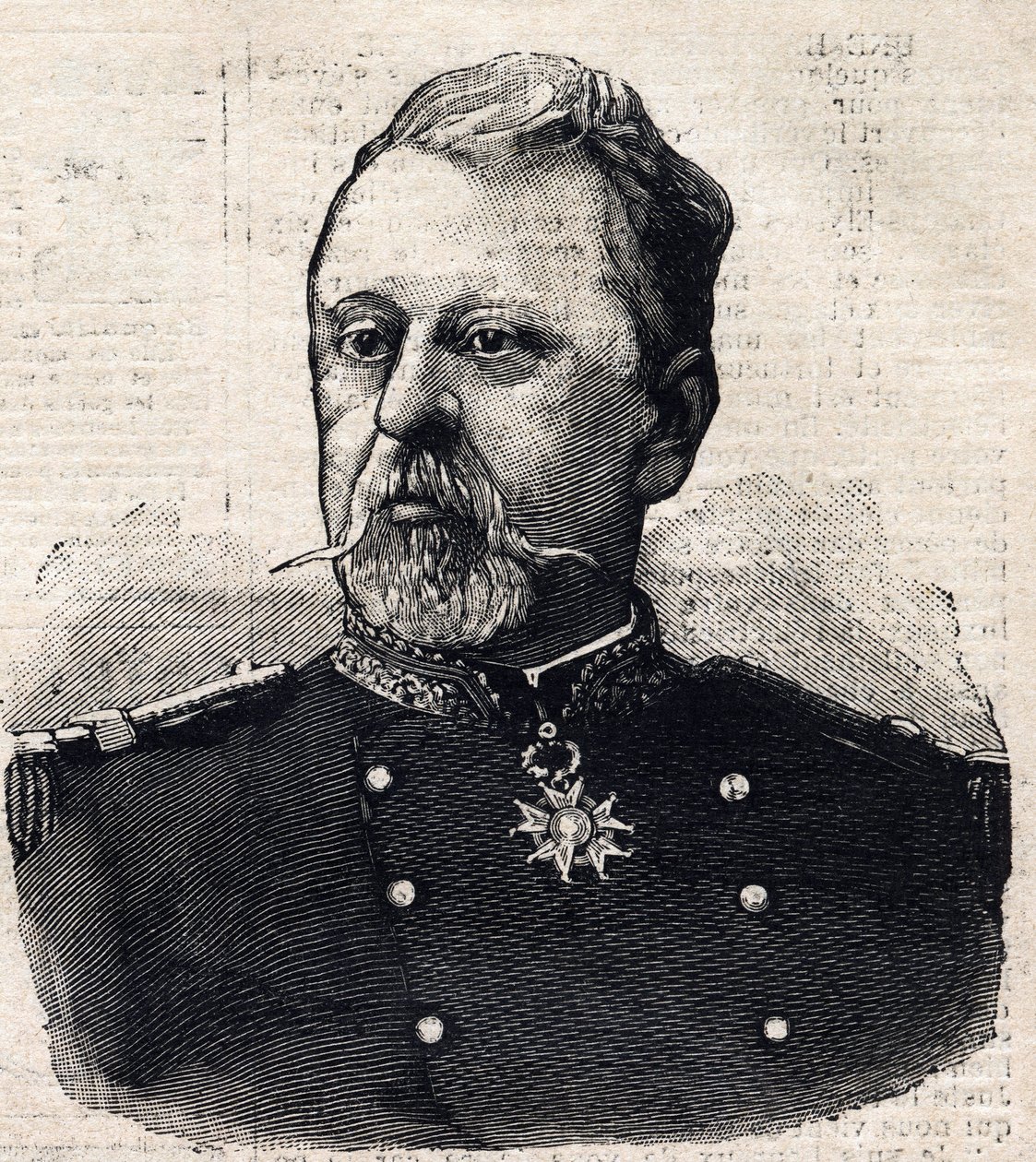 Portræt af General Poilloue af St. Mars (Saint Mars) (1832-1897) af French School